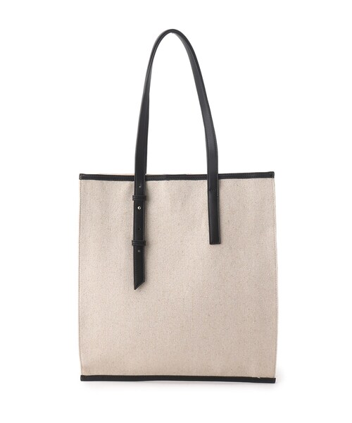 INDIVI（インディヴィ）の「◆【A4収納可能】リネンミックストート（トートバッグ・レディース・ホワイト系5/ブラック系4・00）」の5枚目の写真