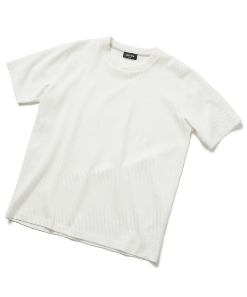 MEN'S BIGI(メンズビギ)の「シェブロン柄リンクスTシャツ(Tシャツ/カットソー・メンズ・ホワイト/ブラック/ベージュ/オレンジ・01/02/03)」の9枚目の写真