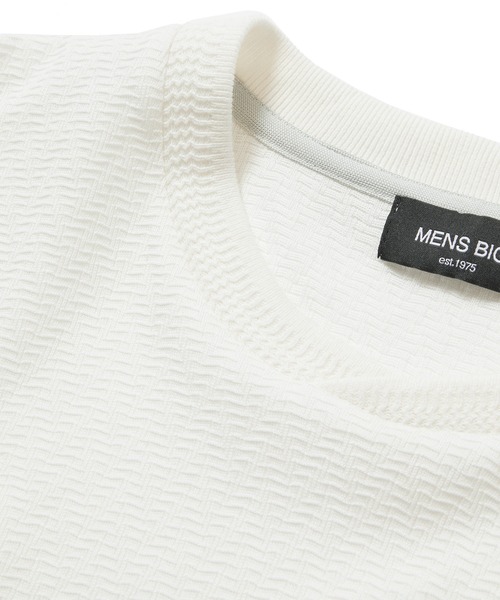 MEN'S BIGI(メンズビギ)の「シェブロン柄リンクスTシャツ(Tシャツ/カットソー・メンズ・ホワイト/ブラック/ベージュ/オレンジ・01/02/03)」の10枚目の写真