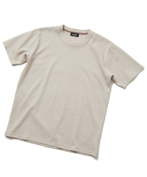 MEN'S BIGI(メンズビギ)の「シェブロン柄リンクスTシャツ(Tシャツ/カットソー・メンズ・ホワイト/ブラック/ベージュ/オレンジ・01/02/03)」の13枚目の写真