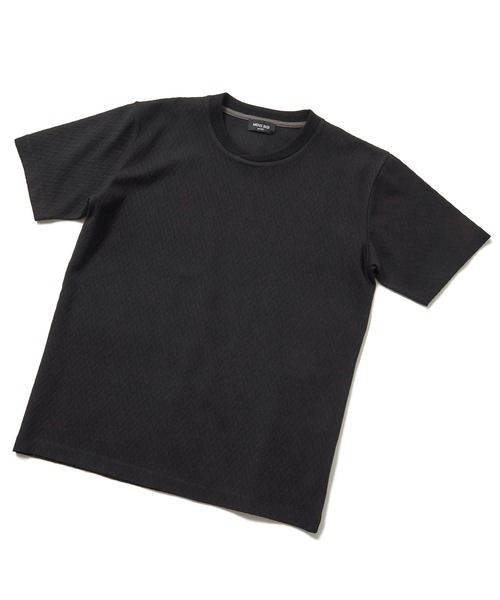 MEN'S BIGI(メンズビギ)の「シェブロン柄リンクスTシャツ(Tシャツ/カットソー・メンズ・ホワイト/ブラック/ベージュ/オレンジ・01/02/03)」の11枚目の写真