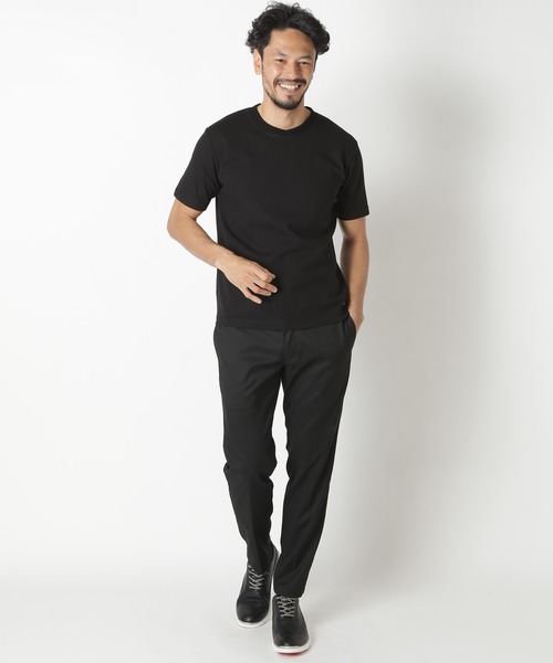 MEN'S BIGI(メンズビギ)の「シェブロン柄リンクスTシャツ(Tシャツ/カットソー・メンズ・ホワイト/ブラック/ベージュ/オレンジ・01/02/03)」の18枚目の写真