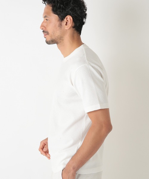 MEN'S BIGI(メンズビギ)の「シェブロン柄リンクスTシャツ(Tシャツ/カットソー・メンズ・ホワイト/ブラック/ベージュ/オレンジ・01/02/03)」の22枚目の写真