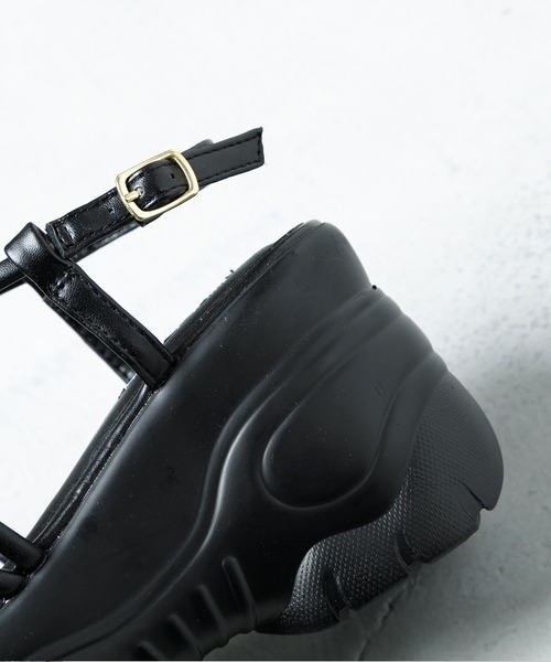 attagirl(アタガール)の「厚底ソールコードストラップサンダル(サンダル・レディース・ホワイト/ブラック/クリア・S/M/L/LL)」の11枚目の写真