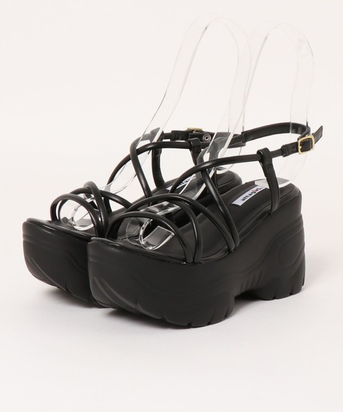 attagirl(アタガール)の「厚底ソールコードストラップサンダル(サンダル・レディース・ホワイト/ブラック/クリア・S/M/L/LL)」の17枚目の写真