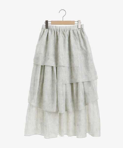 MAJESTIC LEGON（マジェスティックレゴン）の「アシメティアードスカート（スカート・レディース・ホワイト系その他2/ベージュ系その他2/ブラック系その他・MEDIUM）」の11枚目の写真