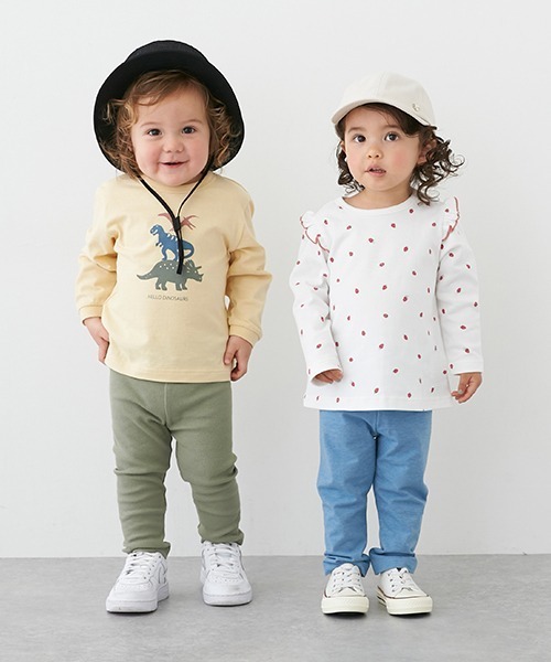 petit main(プティマイン)の「【プティプラ】BOYS長袖セット(Tシャツ/カットソー・キッズ・ブルー/イエロー・90cm/110cm/100cm/120cm/130cm/80cm)」の6枚目の写真