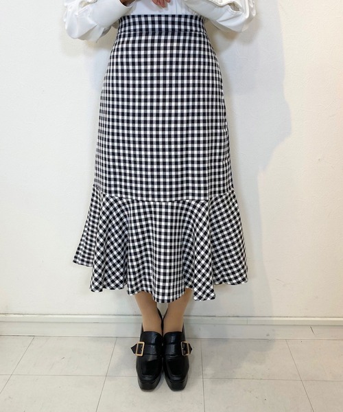 titty&Co. PETIT(ティティアンドコープティ)の「【titty&Co.PETIT】ギンガムマーメイドスカート(スカート・レディース・マルチ・SMALL/MEDIUM)」の2枚目の写真