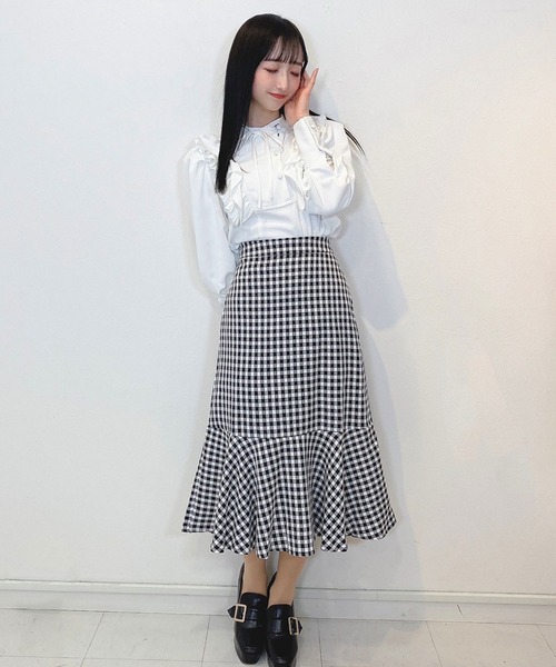 titty&Co. PETIT(ティティアンドコープティ)の「【titty&Co.PETIT】ギンガムマーメイドスカート(スカート・レディース・マルチ・SMALL/MEDIUM)」の6枚目の写真