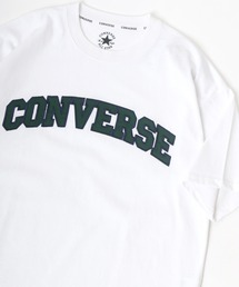 CONVERSE/コンバース ビッグシルエット カレッジロゴ アップリケ刺繍 Tシャツ