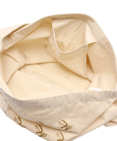 salut!(サリュ!)の「キャンバスエコバッグダーラナホース(エコバッグ/サブバッグ・レディース・ナチュラル・FREE)」の3枚目の写真