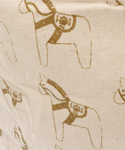 salut!(サリュ!)の「キャンバスエコバッグダーラナホース(エコバッグ/サブバッグ・レディース・ナチュラル・FREE)」の4枚目の写真