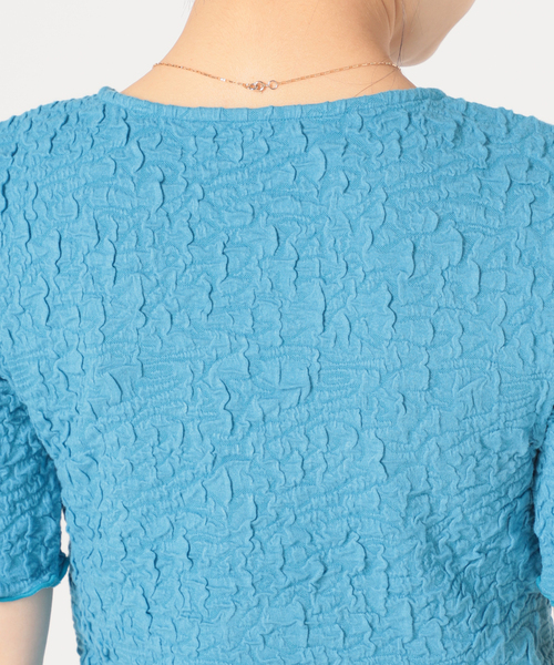 JOINT WORKS（ジョイントワークス）の「J-シャーリングクロップトップス（Tシャツ/カットソー・レディース・サックスブルー/グリーン/ホワイト/ブラック・FREE）」の15枚目の写真