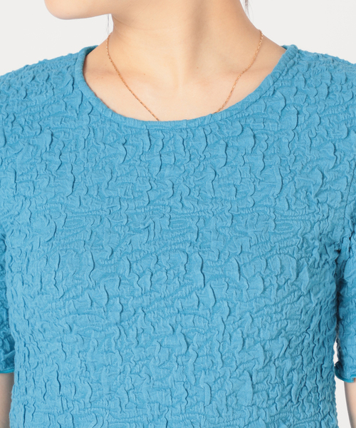 JOINT WORKS（ジョイントワークス）の「J-シャーリングクロップトップス（Tシャツ/カットソー・レディース・サックスブルー/グリーン/ホワイト/ブラック・FREE）」の17枚目の写真