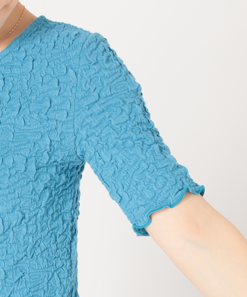 JOINT WORKS（ジョイントワークス）の「J-シャーリングクロップトップス（Tシャツ/カットソー・レディース・サックスブルー/グリーン/ホワイト/ブラック・FREE）」の19枚目の写真