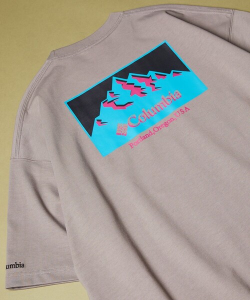 FREAK'S STORE（フリークスストア）の「WEB限定 Columbia/コロンビア インペリアルパーク バックプリントTシャツ/ビッグシルエット/PM0270（Tシャツ/カットソー・メンズ・ブラック/ホワイト系その他/ホワイト/グリーン系その他/ネイビー/グリーン/ベージュ系その他/ブラック系その他・SMALL/X-LARGE/MEDIUM/LARGE）」の5枚目の写真