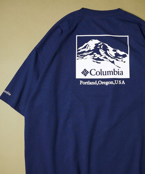 FREAK'S STORE（フリークスストア）の「WEB限定 Columbia/コロンビア インペリアルパーク バックプリントTシャツ/ビッグシルエット/PM0270（Tシャツ/カットソー・メンズ・ブラック/ホワイト系その他/ホワイト/グリーン系その他/ネイビー/グリーン/ベージュ系その他/ブラック系その他・SMALL/X-LARGE/MEDIUM/LARGE）」の8枚目の写真