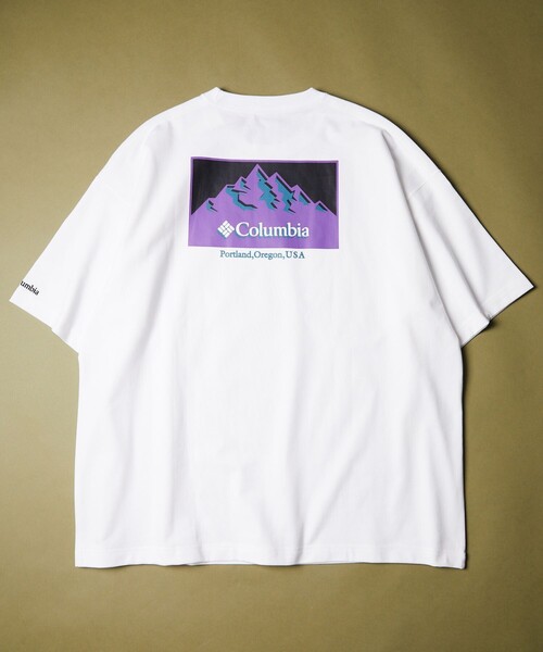 FREAK'S STORE（フリークスストア）の「WEB限定 Columbia/コロンビア インペリアルパーク バックプリントTシャツ/ビッグシルエット/PM0270（Tシャツ/カットソー・メンズ・ブラック/ホワイト系その他/ホワイト/グリーン系その他/ネイビー/グリーン/ベージュ系その他/ブラック系その他・SMALL/X-LARGE/MEDIUM/LARGE）」の10枚目の写真