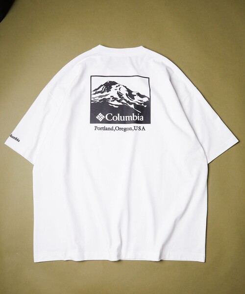 FREAK'S STORE（フリークスストア）の「WEB限定 Columbia/コロンビア インペリアルパーク バックプリントTシャツ/ビッグシルエット/PM0270（Tシャツ/カットソー・メンズ・ブラック/ホワイト系その他/ホワイト/グリーン系その他/ネイビー/グリーン/ベージュ系その他/ブラック系その他・SMALL/X-LARGE/MEDIUM/LARGE）」の22枚目の写真