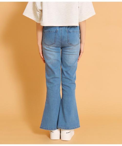 ANAP GｉRL（アナップガール）の「ハイウエストフレアパンツ（その他パンツ・キッズ・ブラック/ライトブルー・XS/M/S）」の4枚目の写真