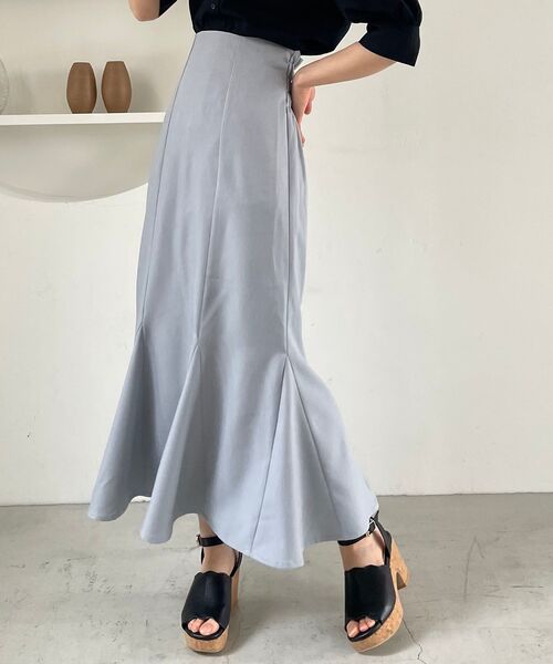 MAJESTIC LEGON(マジェスティックレゴン)の「ハイウエストマーメイドスカート(スカート・レディース・アイボリー/グリーン/ブルー/ブラック・MEDIUM)」の4枚目の写真