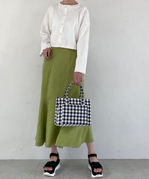 MAJESTIC LEGON(マジェスティックレゴン)の「ハイウエストマーメイドスカート(スカート・レディース・アイボリー/グリーン/ブルー/ブラック・MEDIUM)」の18枚目の写真