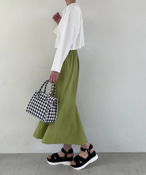 MAJESTIC LEGON(マジェスティックレゴン)の「ハイウエストマーメイドスカート(スカート・レディース・アイボリー/グリーン/ブルー/ブラック・MEDIUM)」の13枚目の写真