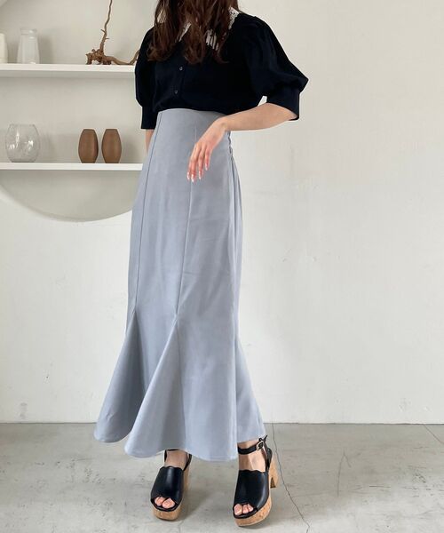 MAJESTIC LEGON(マジェスティックレゴン)の「ハイウエストマーメイドスカート(スカート・レディース・アイボリー/グリーン/ブルー/ブラック・MEDIUM)」の16枚目の写真