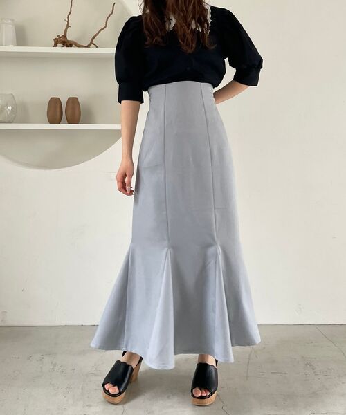 MAJESTIC LEGON(マジェスティックレゴン)の「ハイウエストマーメイドスカート(スカート・レディース・アイボリー/グリーン/ブルー/ブラック・MEDIUM)」の11枚目の写真