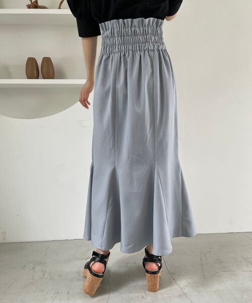 MAJESTIC LEGON(マジェスティックレゴン)の「ハイウエストマーメイドスカート(スカート・レディース・アイボリー/グリーン/ブルー/ブラック・MEDIUM)」の6枚目の写真