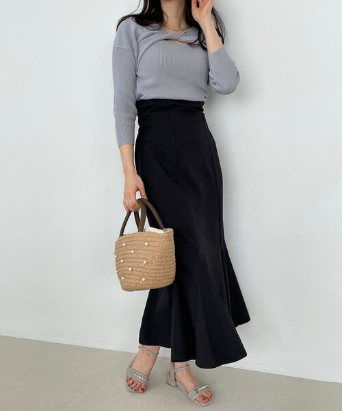 MAJESTIC LEGON(マジェスティックレゴン)の「ハイウエストマーメイドスカート(スカート・レディース・アイボリー/グリーン/ブルー/ブラック・MEDIUM)」の22枚目の写真