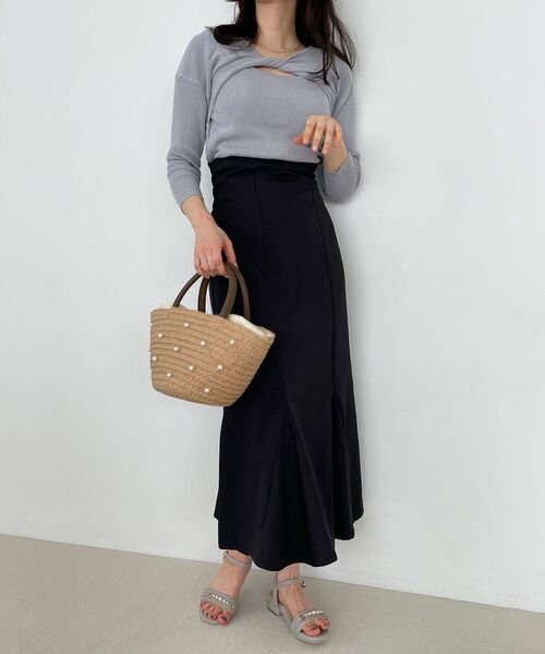 MAJESTIC LEGON(マジェスティックレゴン)の「ハイウエストマーメイドスカート(スカート・レディース・アイボリー/グリーン/ブルー/ブラック・MEDIUM)」の17枚目の写真