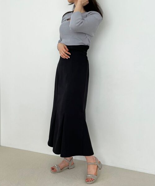 MAJESTIC LEGON(マジェスティックレゴン)の「ハイウエストマーメイドスカート(スカート・レディース・アイボリー/グリーン/ブルー/ブラック・MEDIUM)」の12枚目の写真