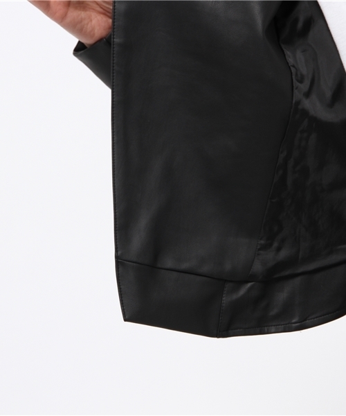 adidas Originals（アディダスオリジナルス）の「ウィメンズ アディダス バイカージャケット ライダース風 adidas BIKER JACKET M30478（ライダースジャケット・レディース・ブラック・SMALL/MEDIUM）」の11枚目の写真