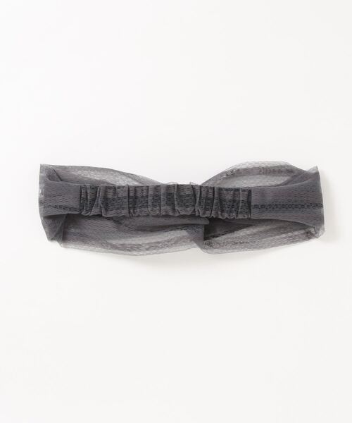 ROPE' PICNIC（ロペピクニック）の「オーガンジーレースヘアターバン（ヘアバンド・レディース・チャコールグレー/ベージュ系その他・FREE）」の3枚目の写真