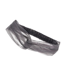 オーガンジーレースヘアターバン