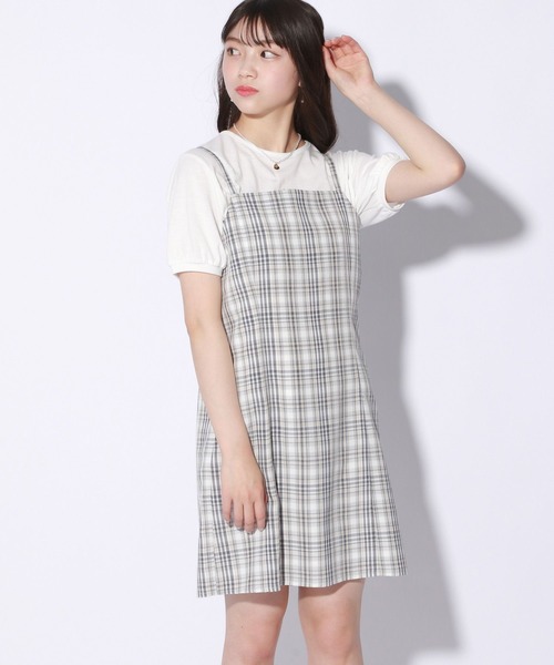 セール セットアイテム チェックキャミワンピースセット ワンピース Repipi Armario レピピ アルマリオ のファッション通販 Zozotown