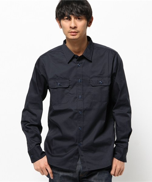 Dickies（ディッキーズ）の「TCツイルアメリカンプリントワークシャツ（シャツ/ブラウス・メンズ・イエロー/グリーン系その他/ブラック/ネイビー・LARGE/MEDIUM/X-LARGE）」の4枚目の写真