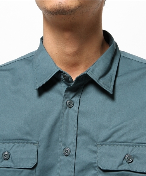 Dickies（ディッキーズ）の「TCツイルアメリカンプリントワークシャツ（シャツ/ブラウス・メンズ・イエロー/グリーン系その他/ブラック/ネイビー・LARGE/MEDIUM/X-LARGE）」の8枚目の写真