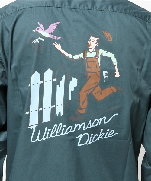 Dickies（ディッキーズ）の「TCツイルアメリカンプリントワークシャツ（シャツ/ブラウス・メンズ・イエロー/グリーン系その他/ブラック/ネイビー・LARGE/MEDIUM/X-LARGE）」の16枚目の写真