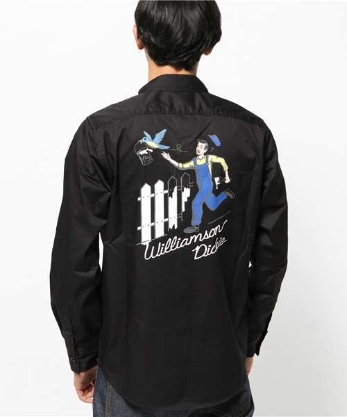 Dickies（ディッキーズ）の「TCツイルアメリカンプリントワークシャツ（シャツ/ブラウス・メンズ・イエロー/グリーン系その他/ブラック/ネイビー・LARGE/MEDIUM/X-LARGE）」の11枚目の写真