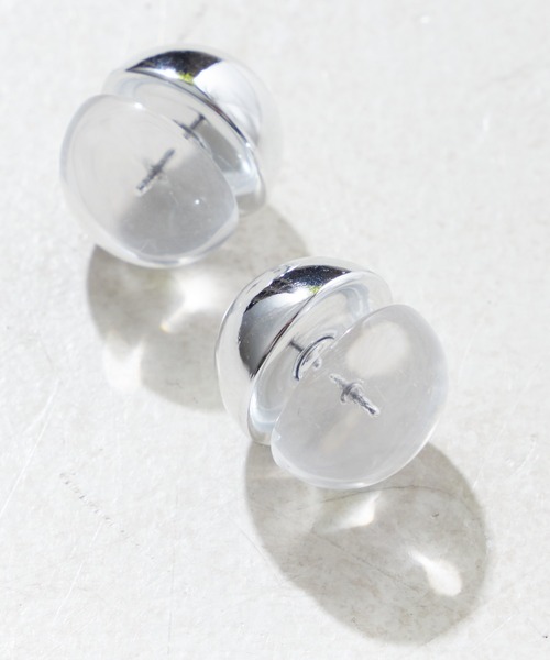 Chico(チコ)の「2wayクリアボタンピアス(ピアス(両耳用)・レディース・シルバー/ゴールド・FREE)」の5枚目の写真