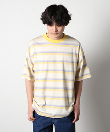 オンブレボーダーリンガーTシャツ