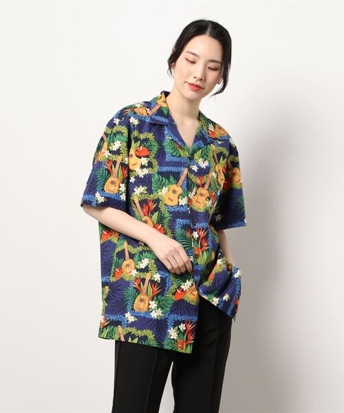 tone（トーン）の「【ROBERT J.CLANCEY/ロバート・ジェイ・クランシー】BROADCLOTH TRADITIONAL ALOHA SHIRT(UN)（シャツ/ブラウス・レディース・その他1/その他2/その他3/その他4/その他5/その他6/その他7/その他8/その他9/その他10/その他11/その他12/その他13/その他15/その他16/その他17/その他18・SMALL/MEDIUM/LARGE）」の3枚目の写真