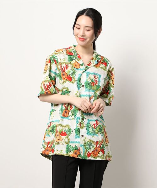 tone（トーン）の「【ROBERT J.CLANCEY/ロバート・ジェイ・クランシー】BROADCLOTH TRADITIONAL ALOHA SHIRT(UN)（シャツ/ブラウス・レディース・その他1/その他2/その他3/その他4/その他5/その他6/その他7/その他8/その他9/その他10/その他11/その他12/その他13/その他15/その他16/その他17/その他18・SMALL/MEDIUM/LARGE）」の4枚目の写真