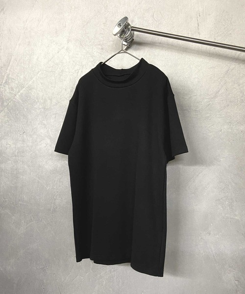 Beno(ビーノ)の「COOLダンボール モックネック TEE(Tシャツ/カットソー・メンズ・ホワイト/チャコールグレー/ライトグレー/ブラック/パープル/マスタード/ブルーグリーン/ライトベージュ・M/L)」の13枚目の写真