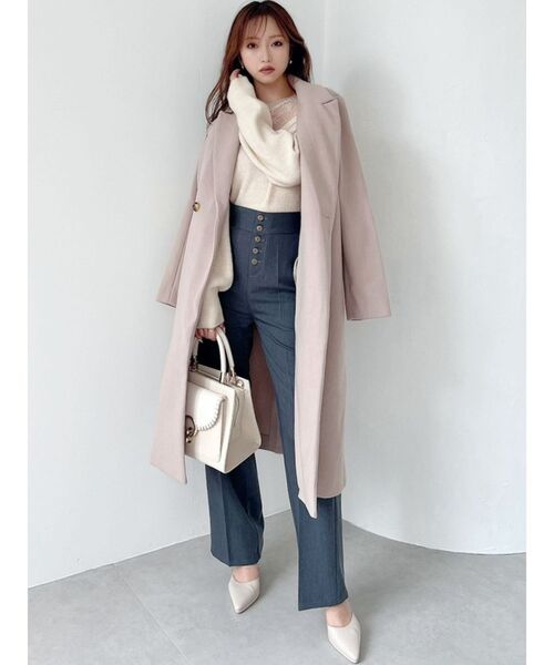 RESEXXY（リゼクシー）の「フロントボタンストレートパンツ（その他パンツ・レディース・ブラック/マスタード/パープル/その他1・FREE）」の9枚目の写真