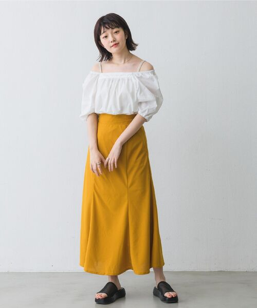 RETRO GIRL(レトロガール)の「2WAYスクエアBL(シャツ/ブラウス・レディース・ブラック/オフホワイト/グリーン系その他/ブルー系その他・FREE)」の9枚目の写真