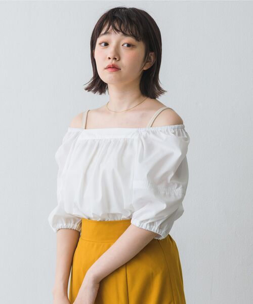 RETRO GIRL(レトロガール)の「2WAYスクエアBL(シャツ/ブラウス・レディース・ブラック/オフホワイト/グリーン系その他/ブルー系その他・FREE)」の15枚目の写真