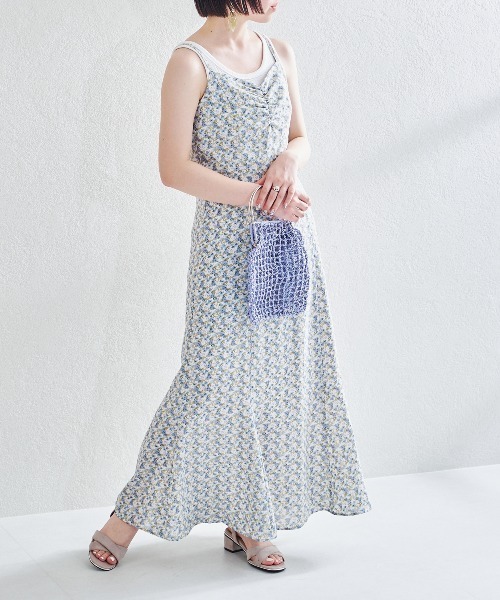 acro（アクロ）の「セットアップボレロ付きワンピース/AC1431（ワンピース・レディース・パープル/ブルー・ﾌﾘ-）」の7枚目の写真